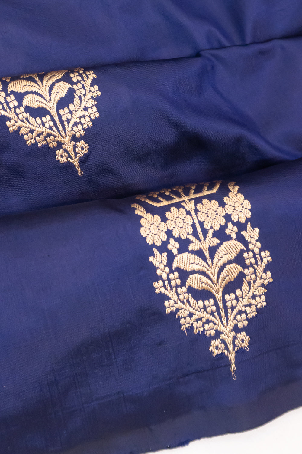 Banarasi Katan Silk Butta Blue Saree