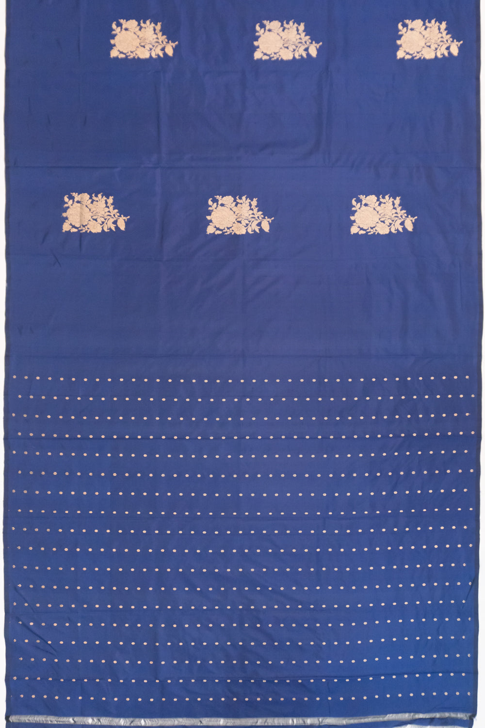 Banarasi Katan Silk Butta Blue Saree