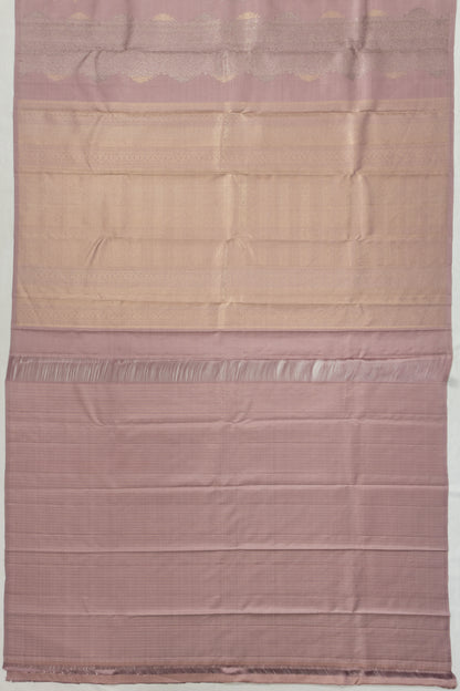 Kanchipuram Silk Brocade Snuff Saree
