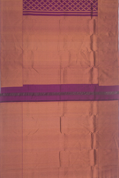 Kanchipuram Silk Jaal Purple Saree