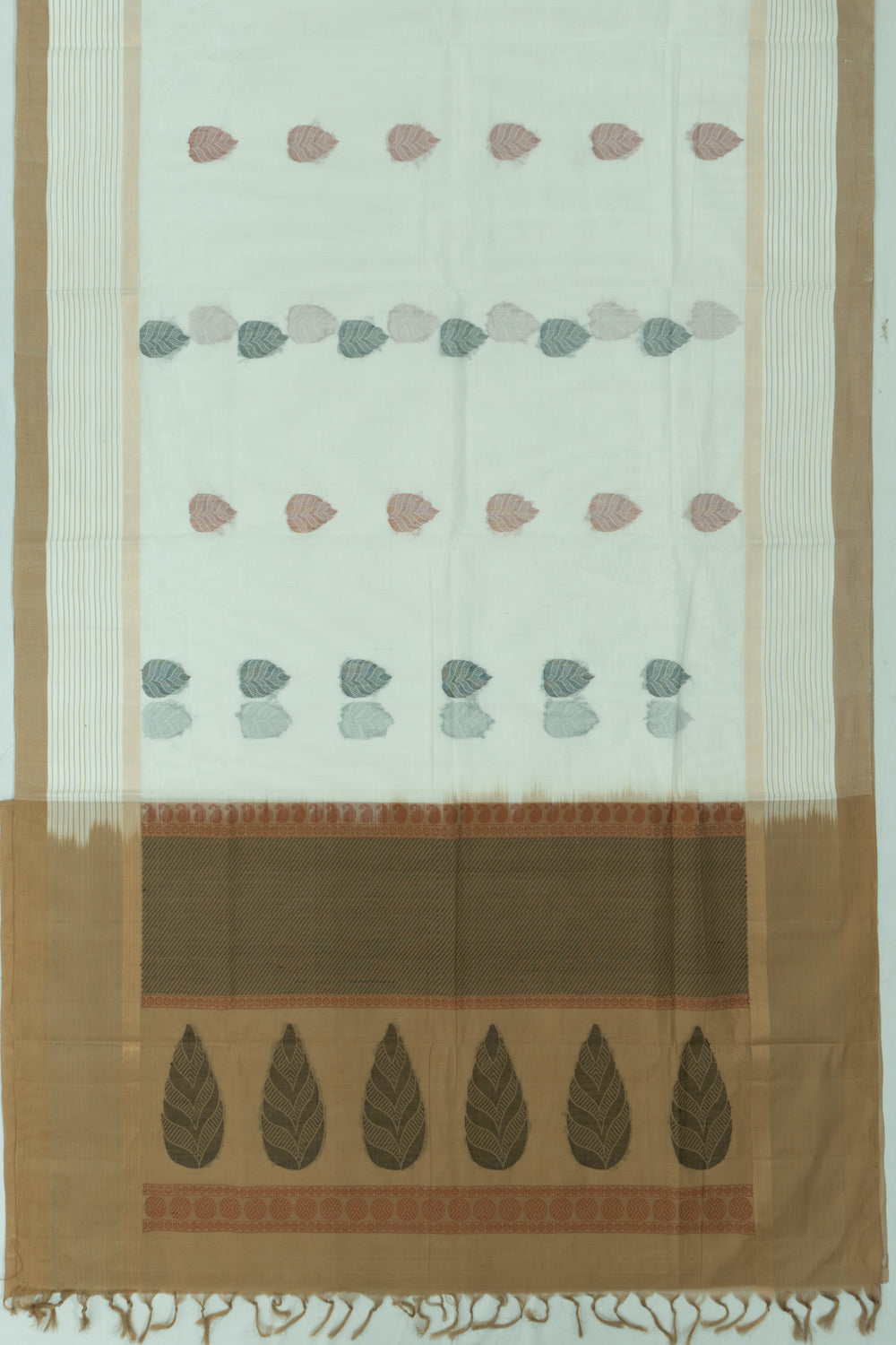 Chettinad Cotton Butta White Saree