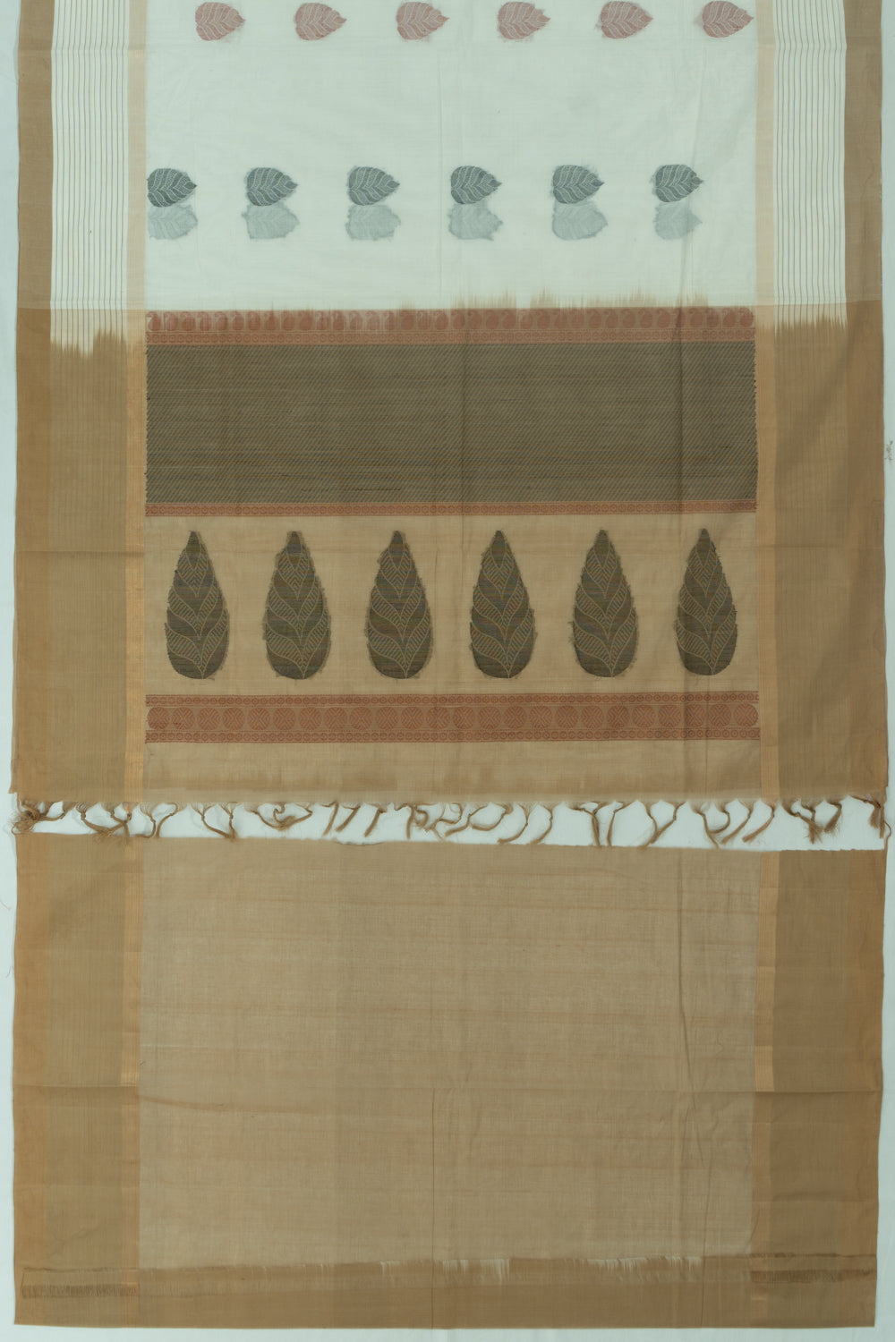 Chettinad Cotton Butta White Saree