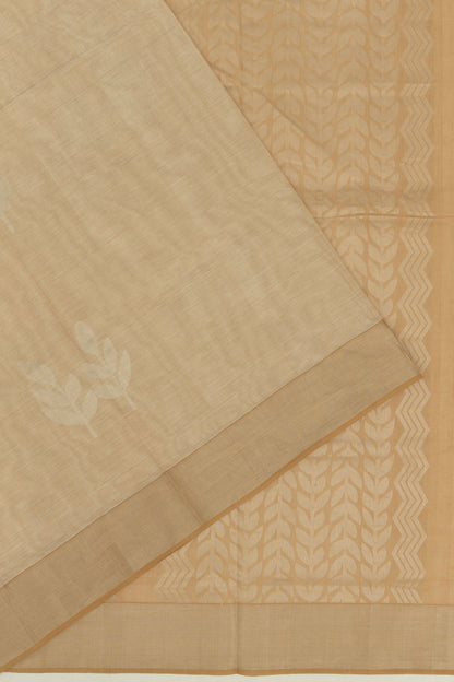 Chettinad Cotton Butta Cream Saree