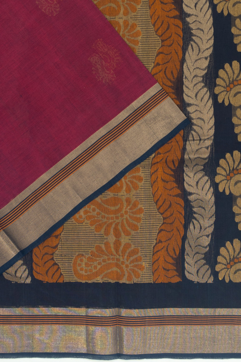 Chettinad Cotton Butta Purple Saree