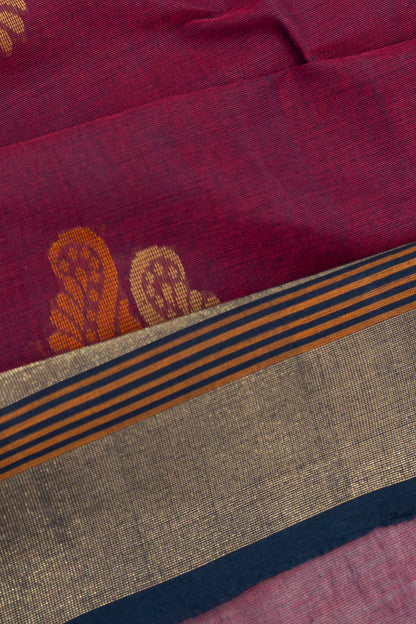 Chettinad Cotton Butta Purple Saree