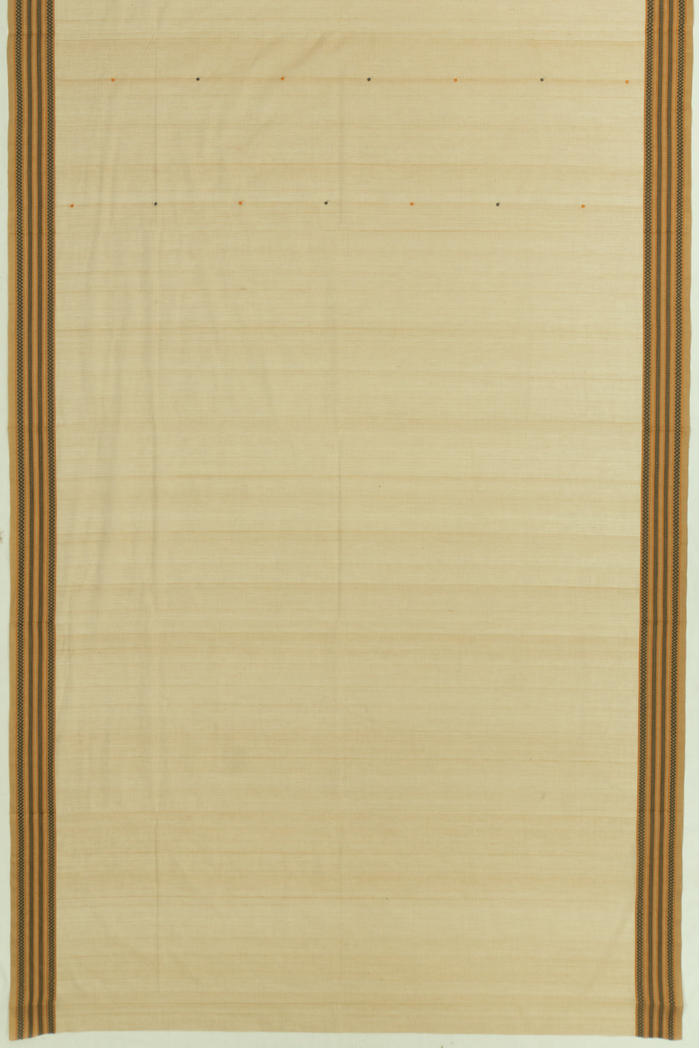 Chettinad Cotton Butta Cream Saree