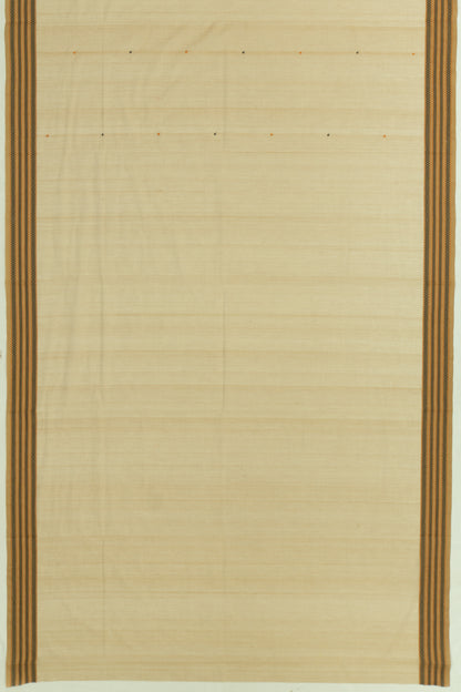 Chettinad Cotton Butta Cream Saree