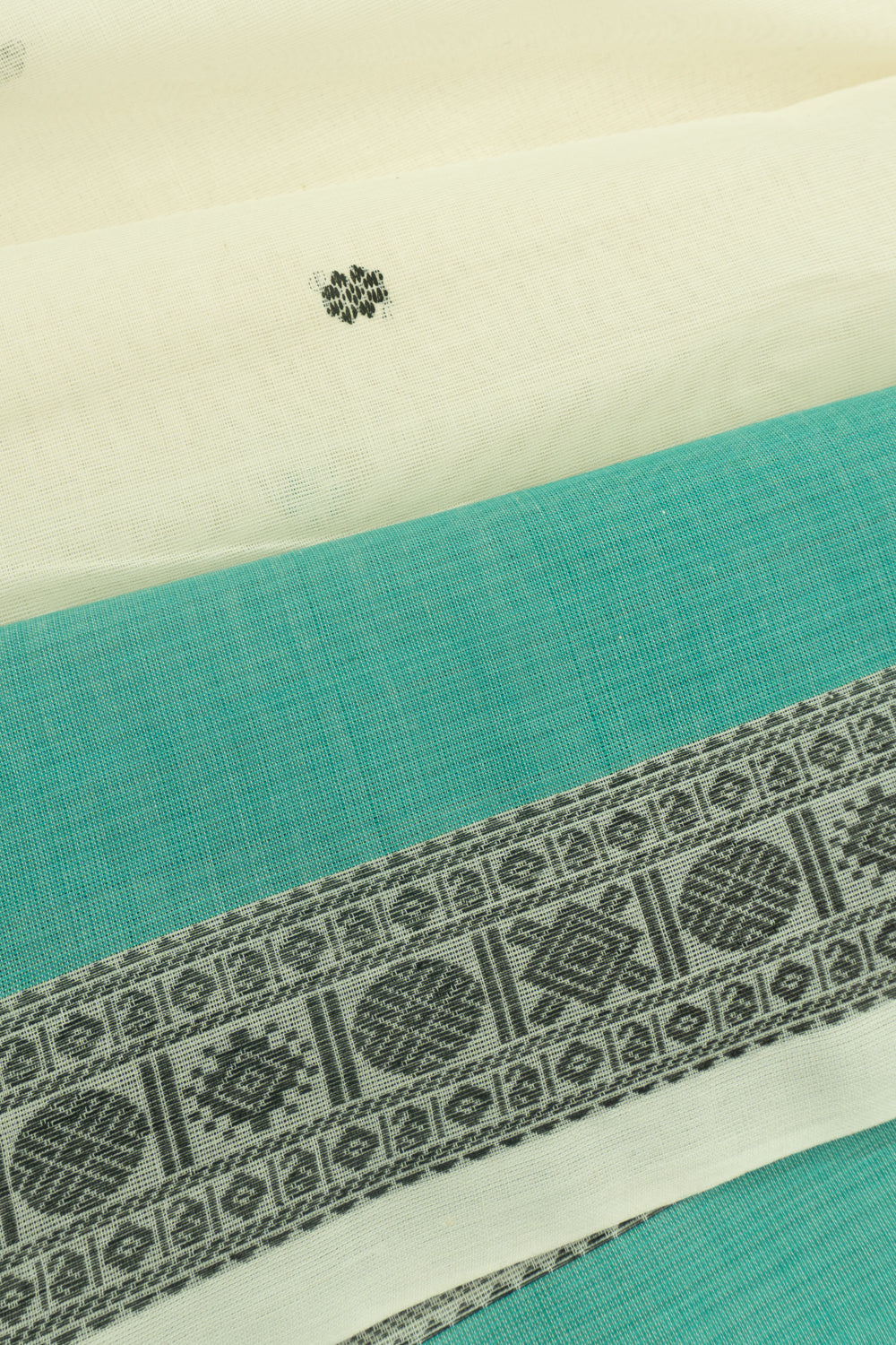 Chettinad Cotton Butta White Saree