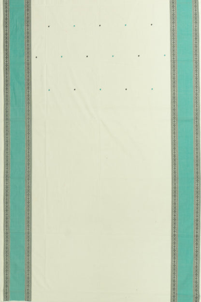 Chettinad Cotton Butta White Saree