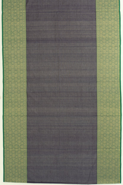 Chettinad Cotton Plain Royal Blue Saree