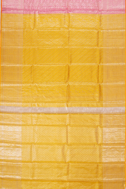 Taranga Kanchi Silk Tissue Brocade Baby Pink Saree