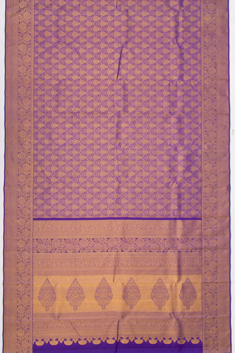 Taranga Kanchi Silk Brocade Dark Blue Saree