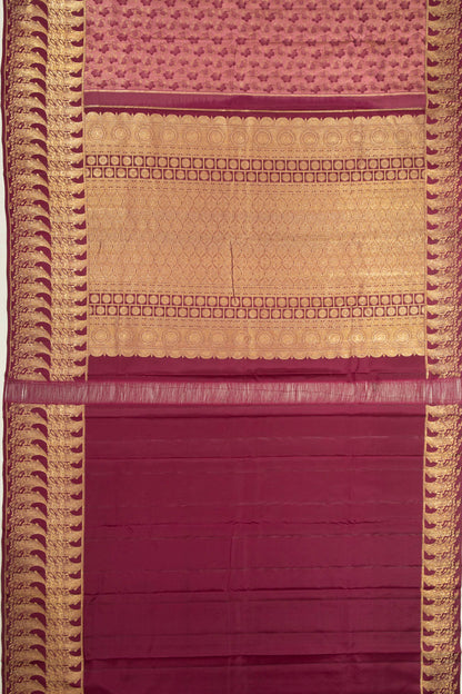 Taranga Kanchi Silk Brocade Pastel Purple Saree