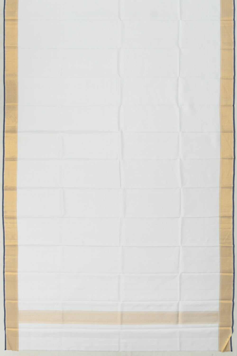 Kanchipuram Silk Plain White Dhoti And Kanduva