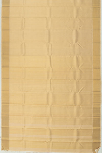 Kanchipuram Silk Brocade Gold Dhoti And Kanduva