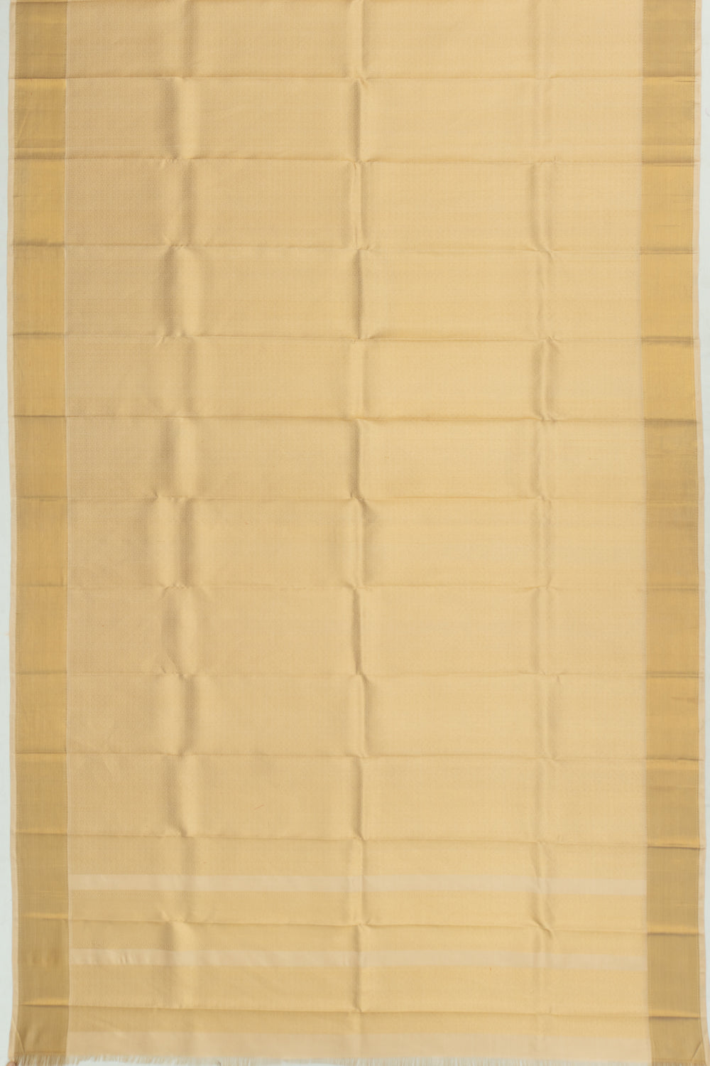 Kanchipuram Silk Brocade Gold Dhoti And Kanduva