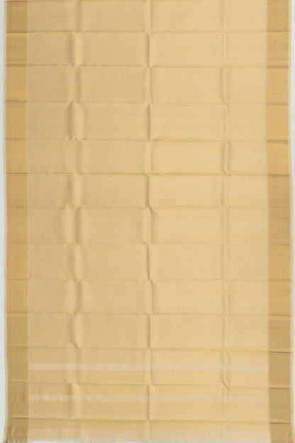Kanchipuram Silk Brocade Gold Dhoti And Kanduva