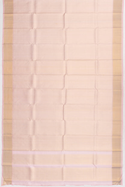 Kanchipuram Silk Brocade Pink Pastel Dhoti And Kanduva