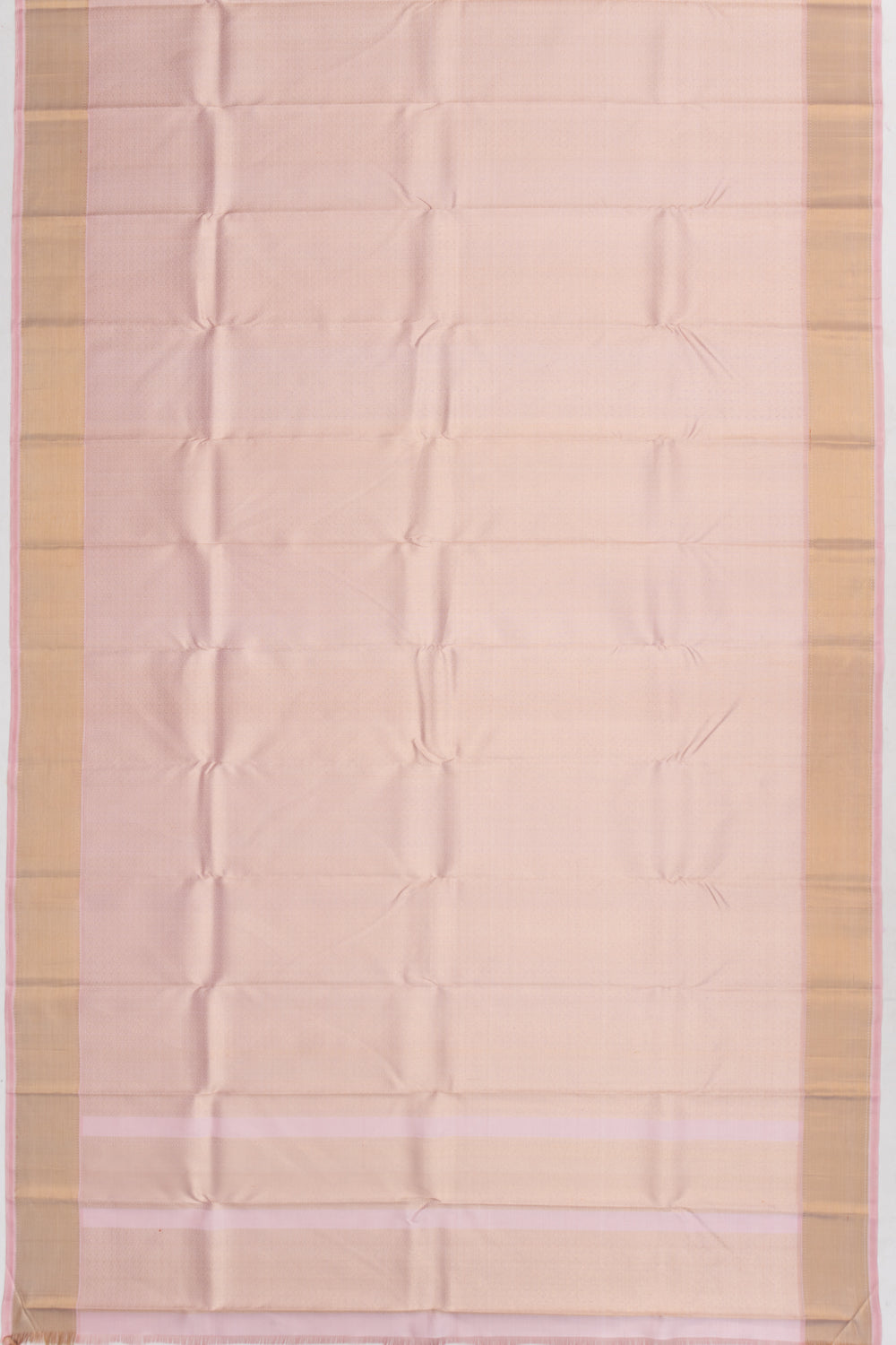 Kanchipuram Silk Brocade Pink Pastel Dhoti And Kanduva