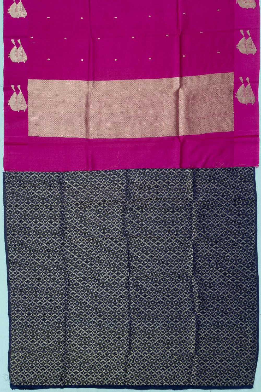Banarasi Katan Silk Butta Rani Pink Saree