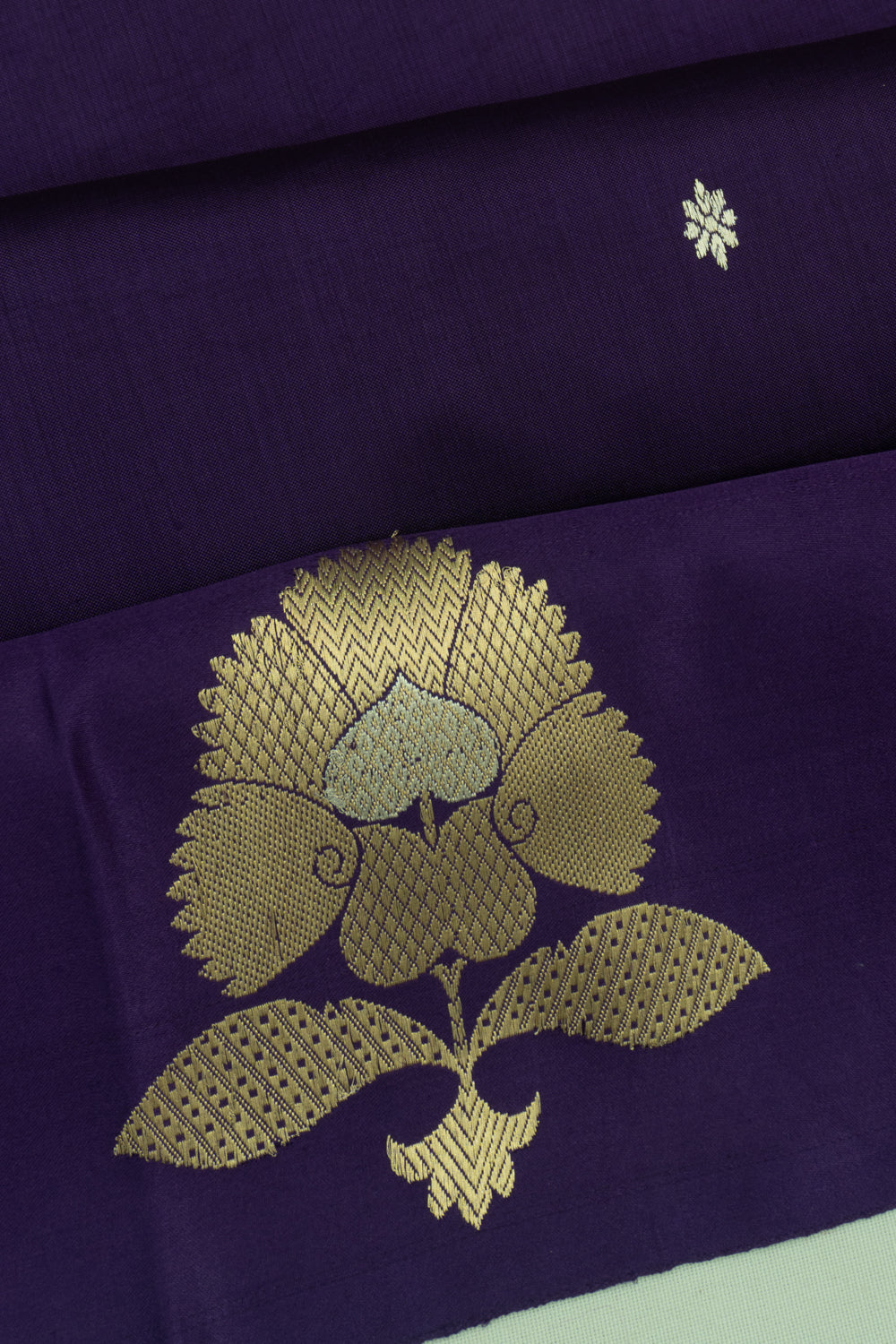 Banarasi Katan Silk Butta Dark Blue Saree