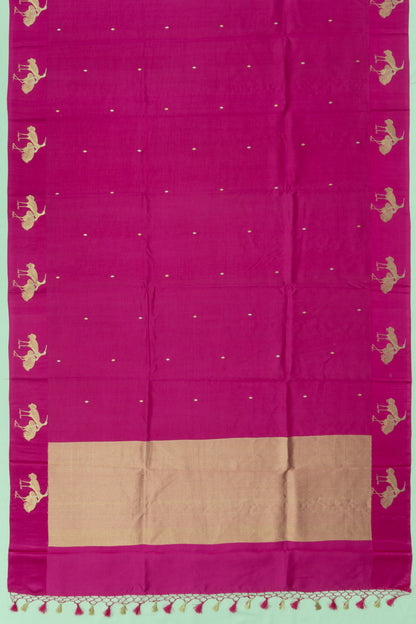 Banarasi Katan Silk Butta Pink Saree