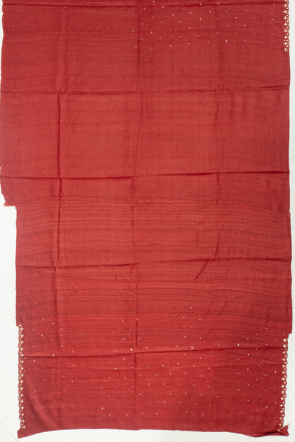 Tussar Butta Maroon Saree