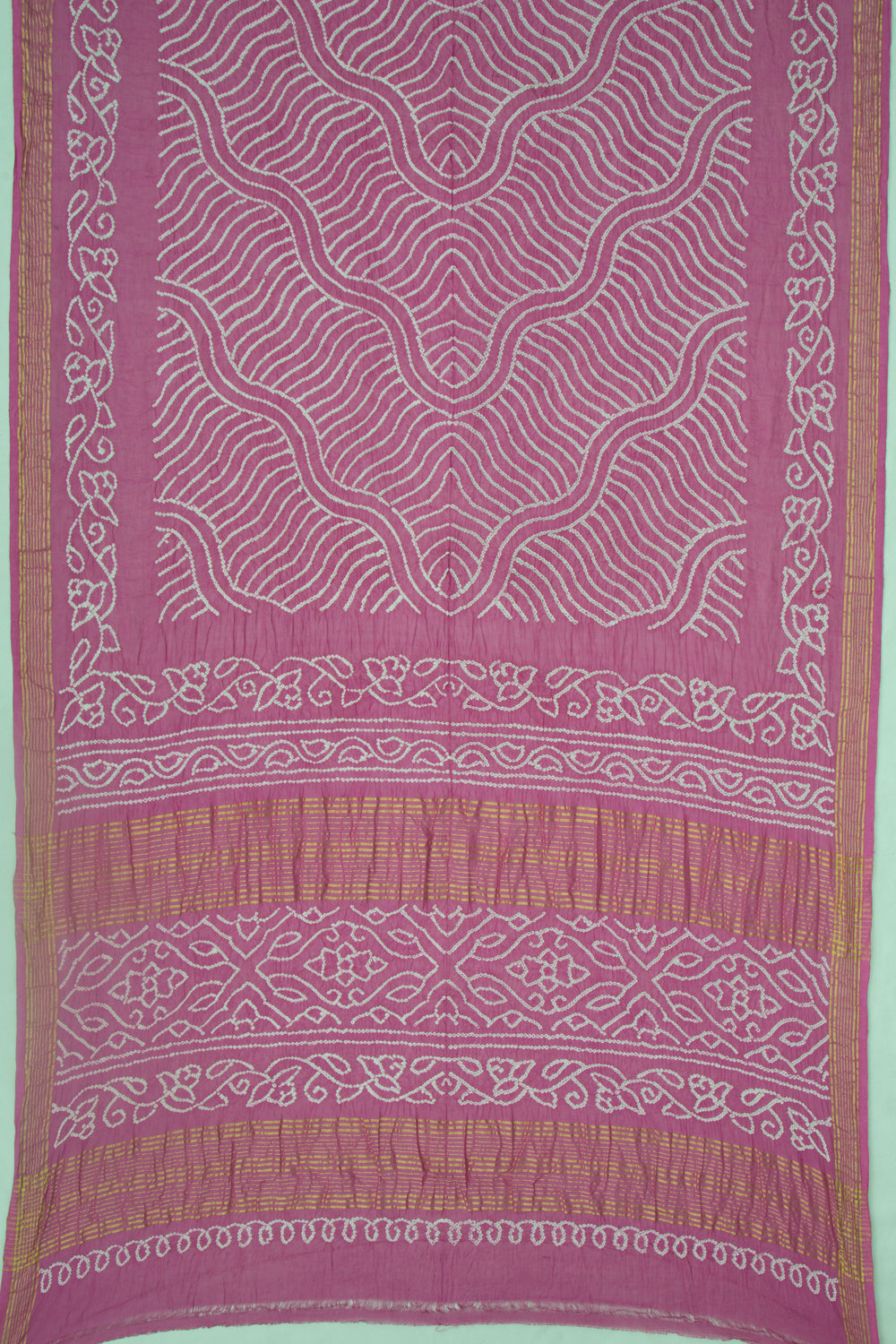Venkatagiri Cotton Bandhani Pink Saree
