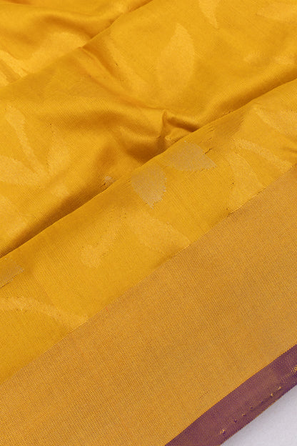 Uppada Silk Jamdani All Over Yellow Saree