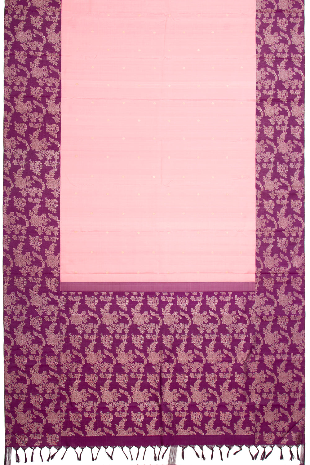 Kanchipuram Silk Butta Pastel Pink Saree