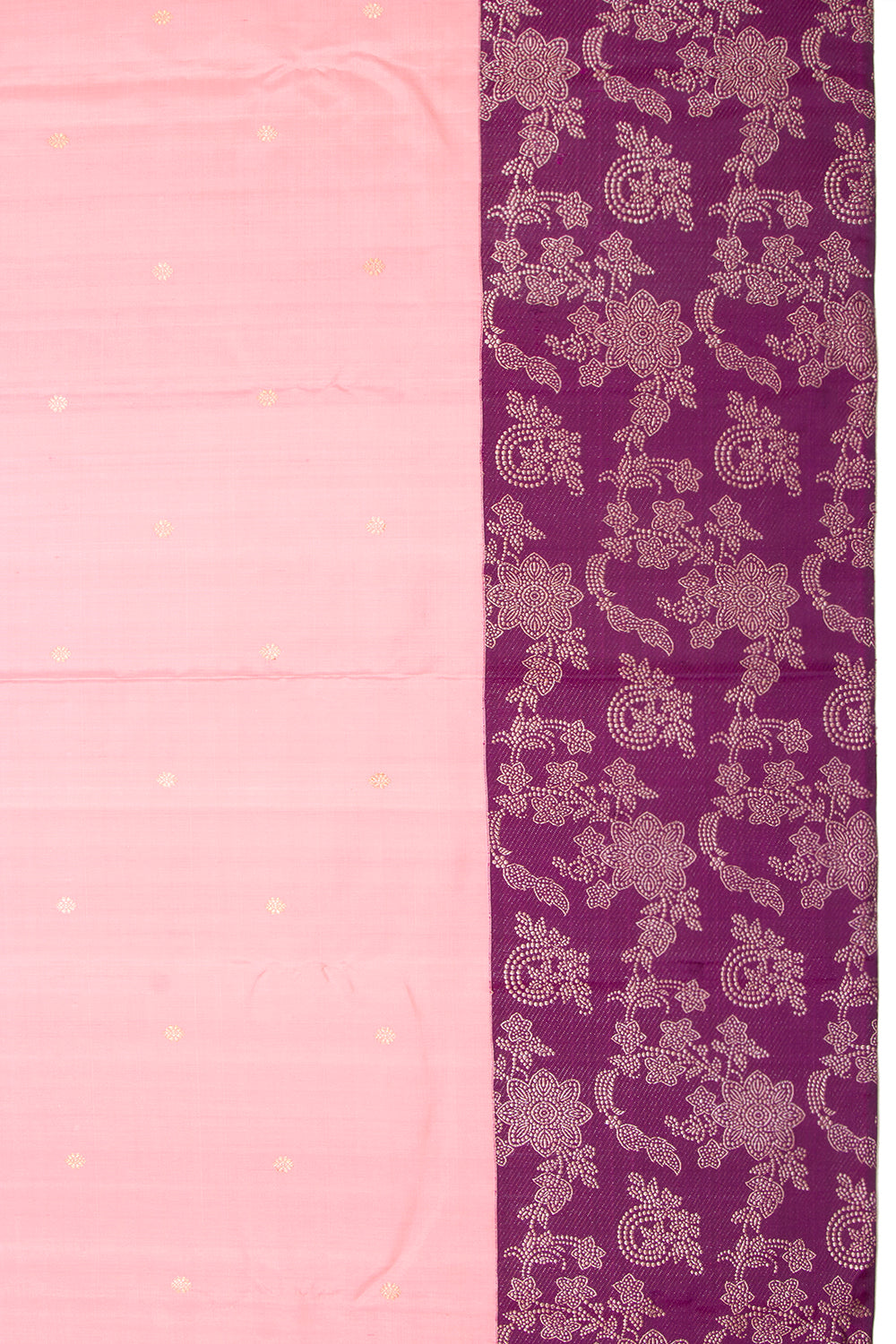 Kanchipuram Silk Butta Pastel Pink Saree