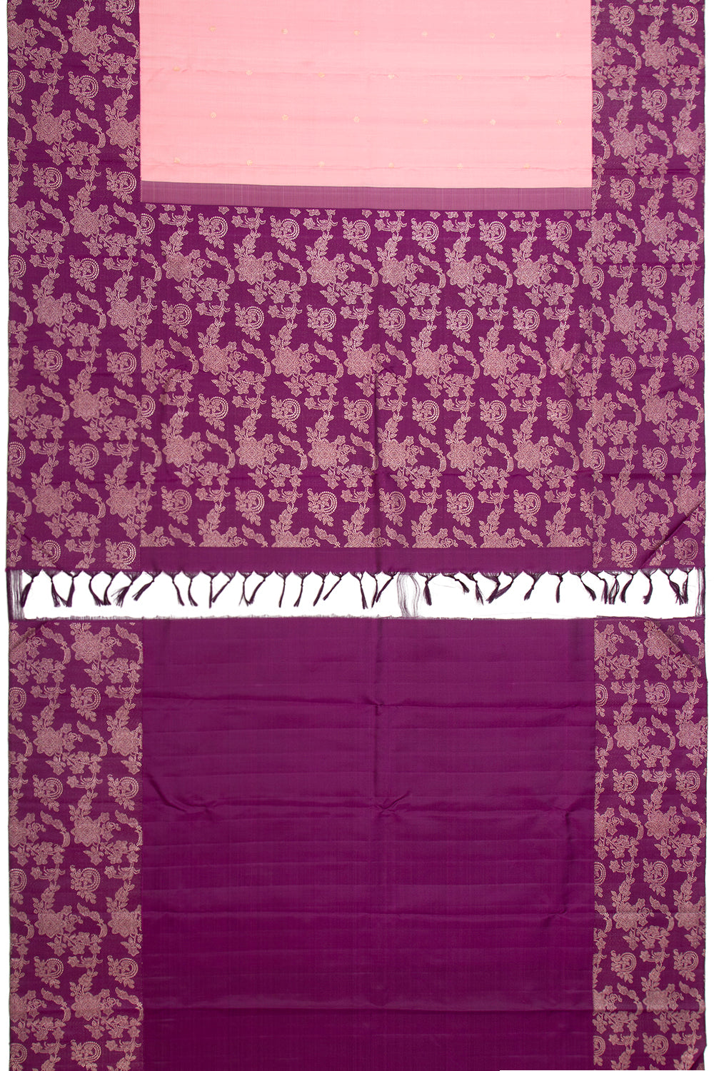 Kanchipuram Silk Butta Pastel Pink Saree