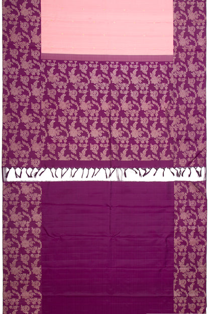 Kanchipuram Silk Butta Pastel Pink Saree