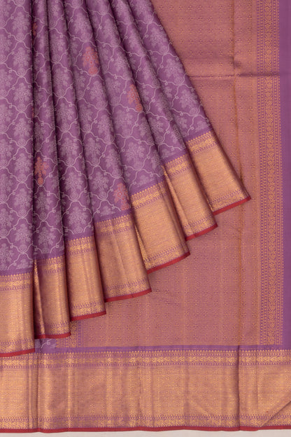 Taranga Kanchi Silk Jaal And Butta Lavender Saree
