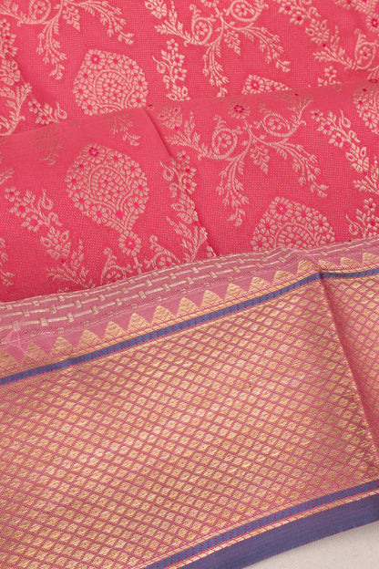 Taranga Kanchi Silk Brocade Pink Saree