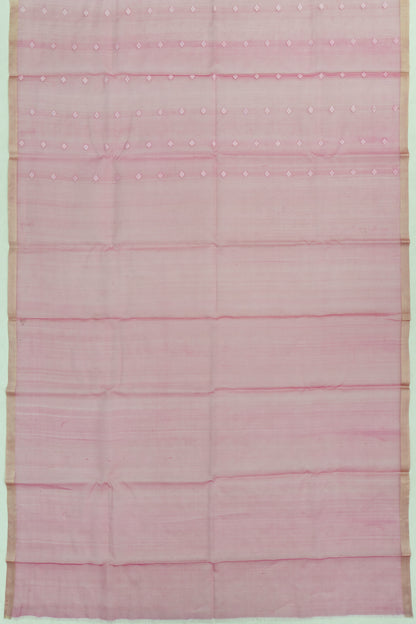 Dhakai Kora Organza Jamdani Butta Pink Saree