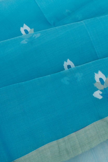Dhakai Kora Organza Jamdani Butta Sky Blue Saree
