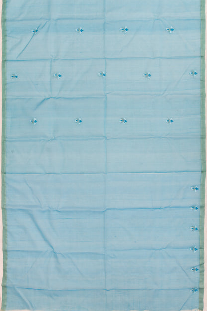 Dhakai Kora Organza Jamdani Butta Sky Blue Saree
