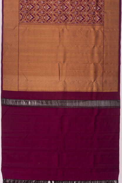 Kanchipuram Silk Brocade Purple Saree