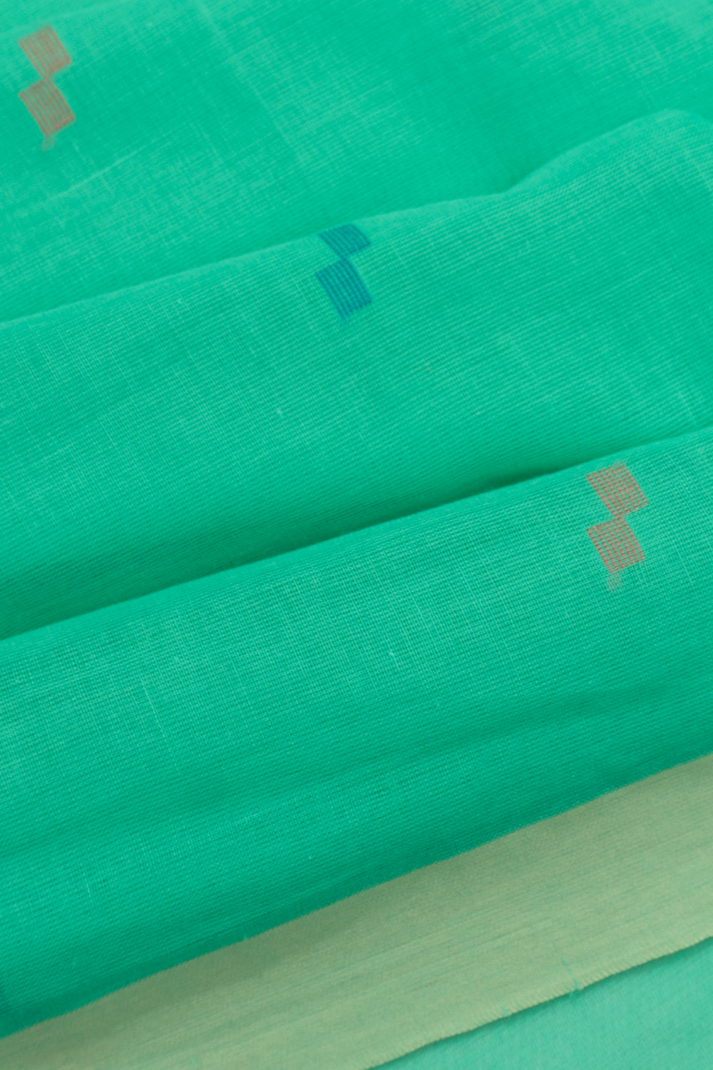 Phulia Cotton Butta Sea Green Saree