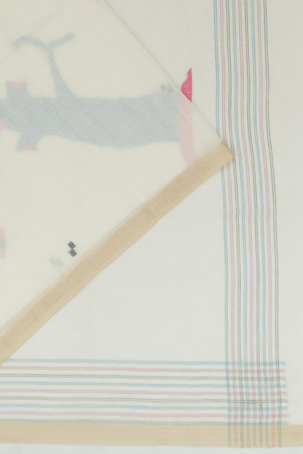 Phulia Cotton Butta Off-White Saree