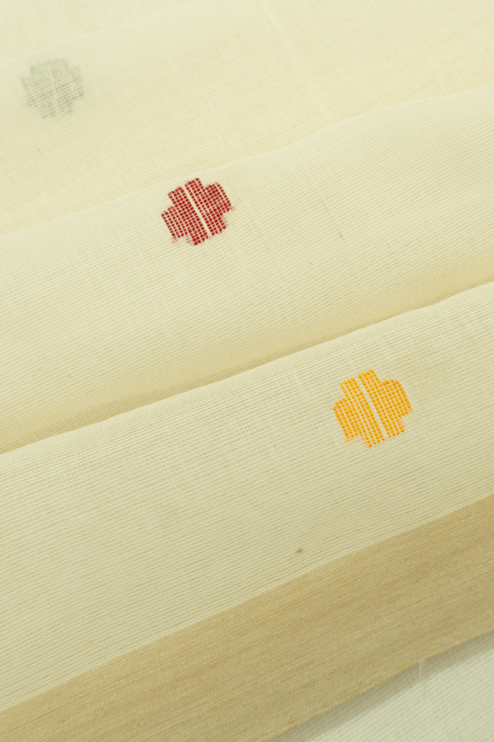 Phulia Cotton Butta Off-White Saree
