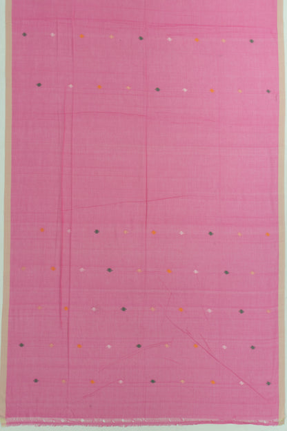 Phulia Cotton Butta Pink Saree