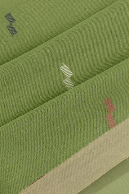 Phulia Cotton Butta Green Saree