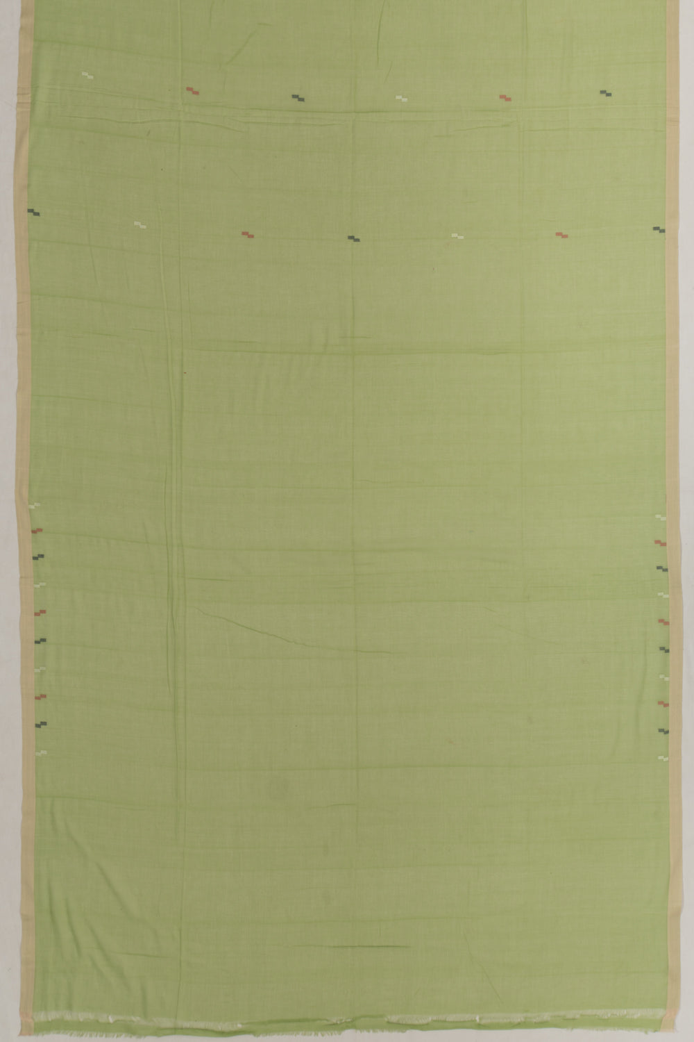 Phulia Cotton Butta Green Saree