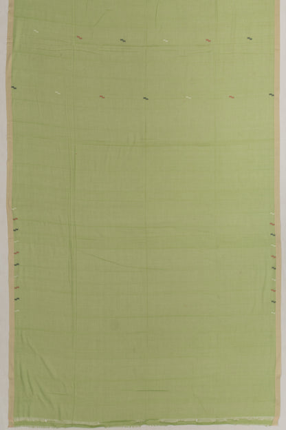 Phulia Cotton Butta Green Saree
