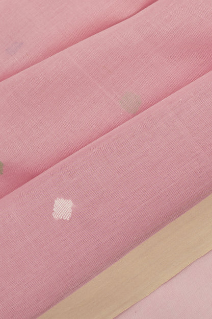 Phulia Cotton Butta Baby Pink Saree