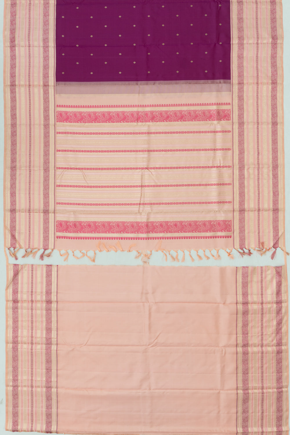 Kanchipuram Silk Butta Purple Saree
