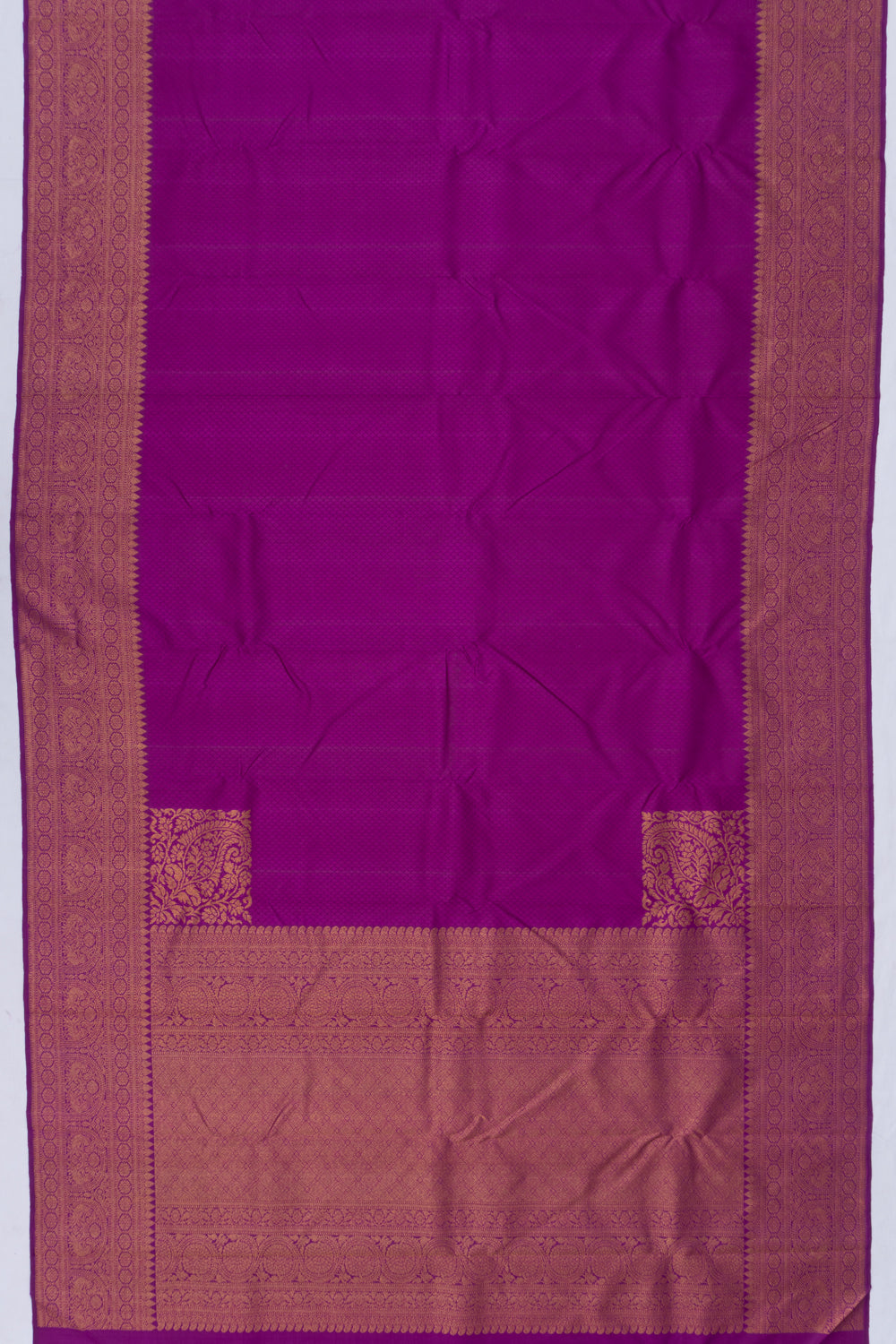 Kanchipuram Silk Jacquard Purple Saree