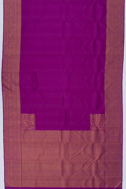 Kanchipuram Silk Jacquard Purple Saree